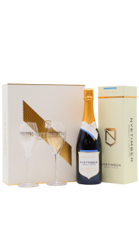 Nyetimber - Champagne Flutes Gift Box & Classic Cuvee Sparkling Wine 75CL