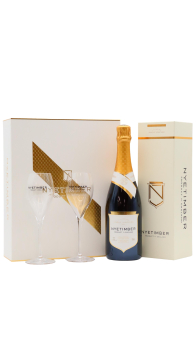 Nyetimber - Champagne Flutes Gift Box & Tillington Single Vineyard English 2014 Sparkling Wine 75CL