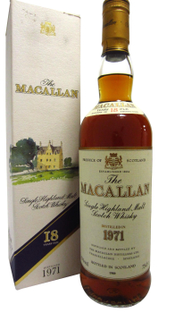 Macallan - Single Highland Malt 1971 18 year old Whisky