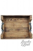 Rustic Wood Coffee Table Serving Tray