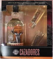 Cazadores Tequila Reposado Gft Pk W/ 2 Shot Glasses 750ml