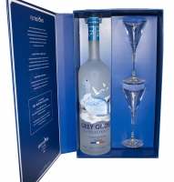 Grey Goose Vodka France Gft Pk W/ Martini Glasses 1.75li